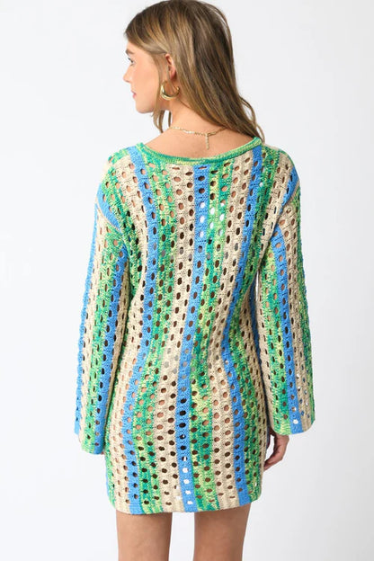 Vittoria Dress Green Blue