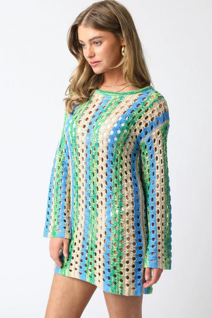 Vittoria Dress Green Blue