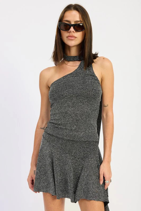 Vezza Top Silver Black