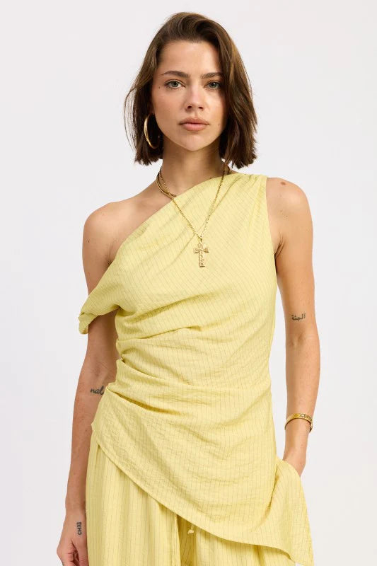 Lula Top Yellow Stripes