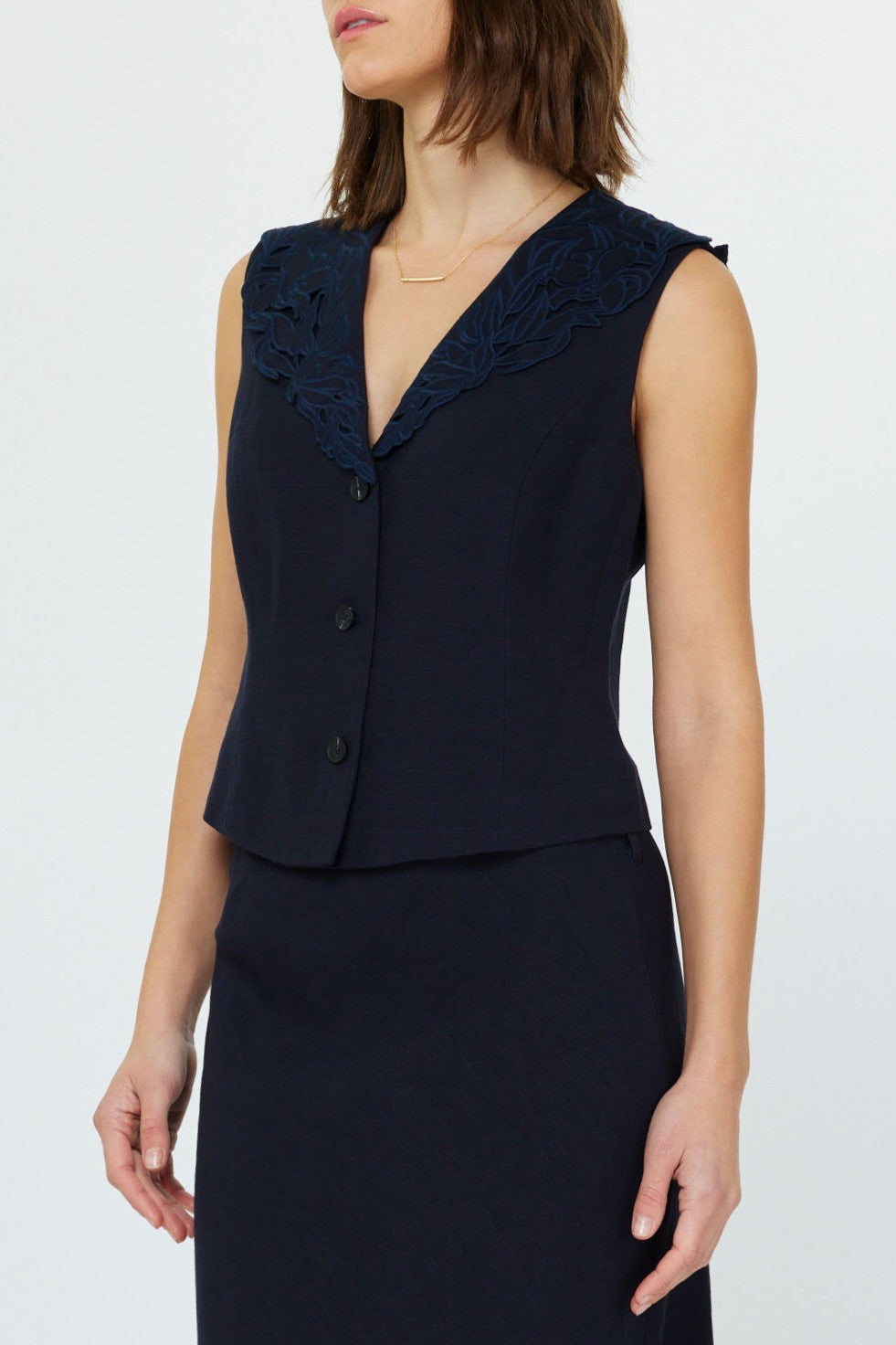 Liya Vest Navy