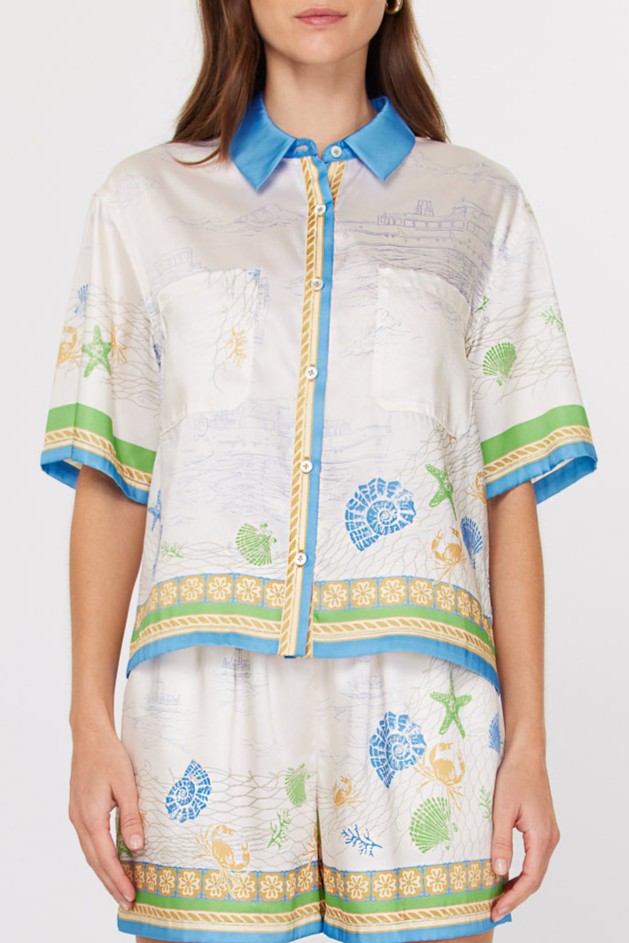 Jeyne Two Piece Set Blue Multi