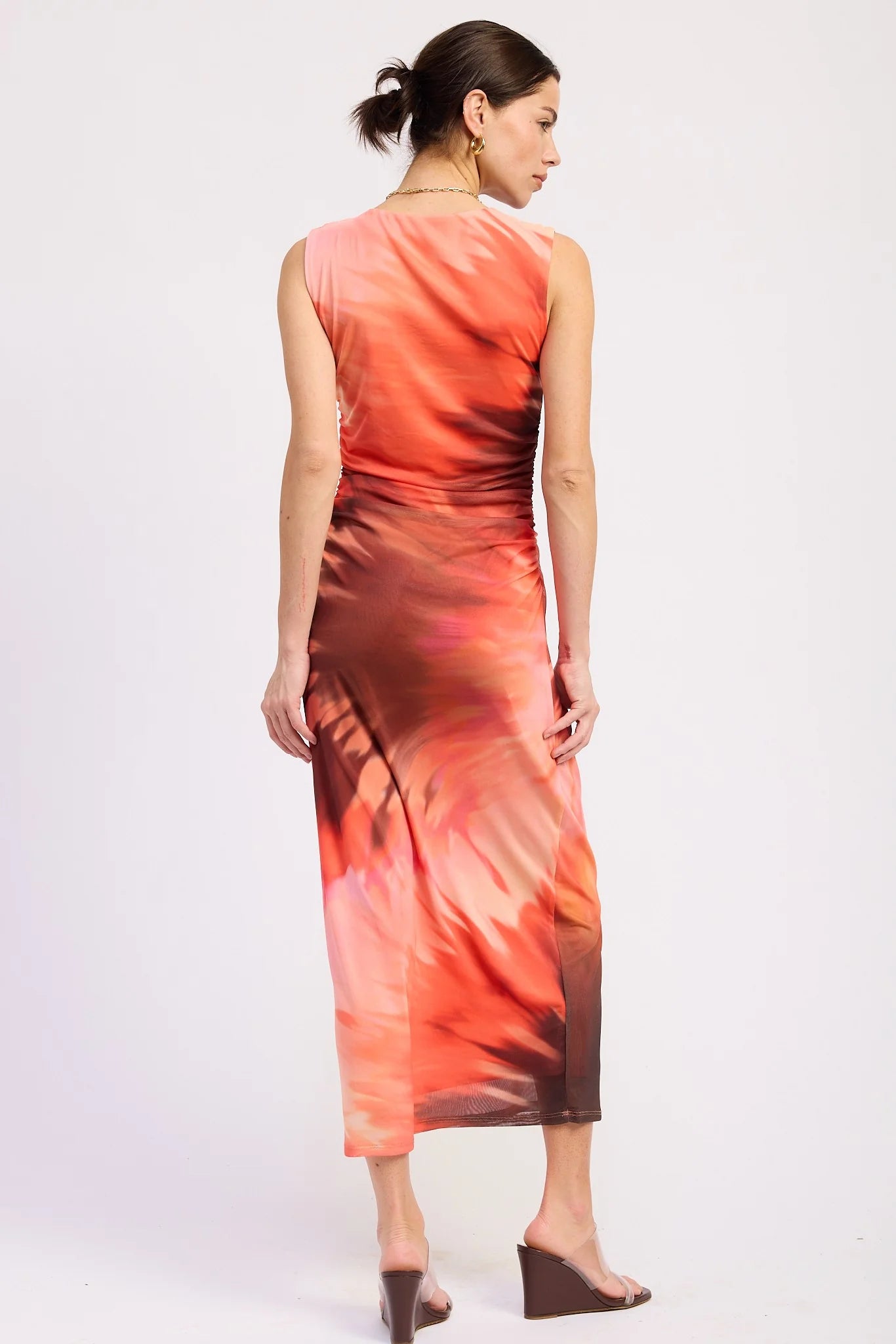 Tie Dye Dress Coral