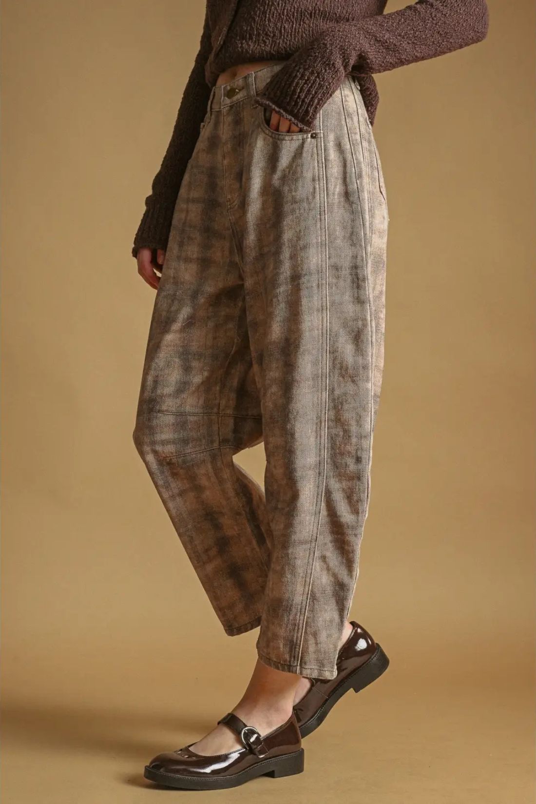 Tom Pants Plaid Brown