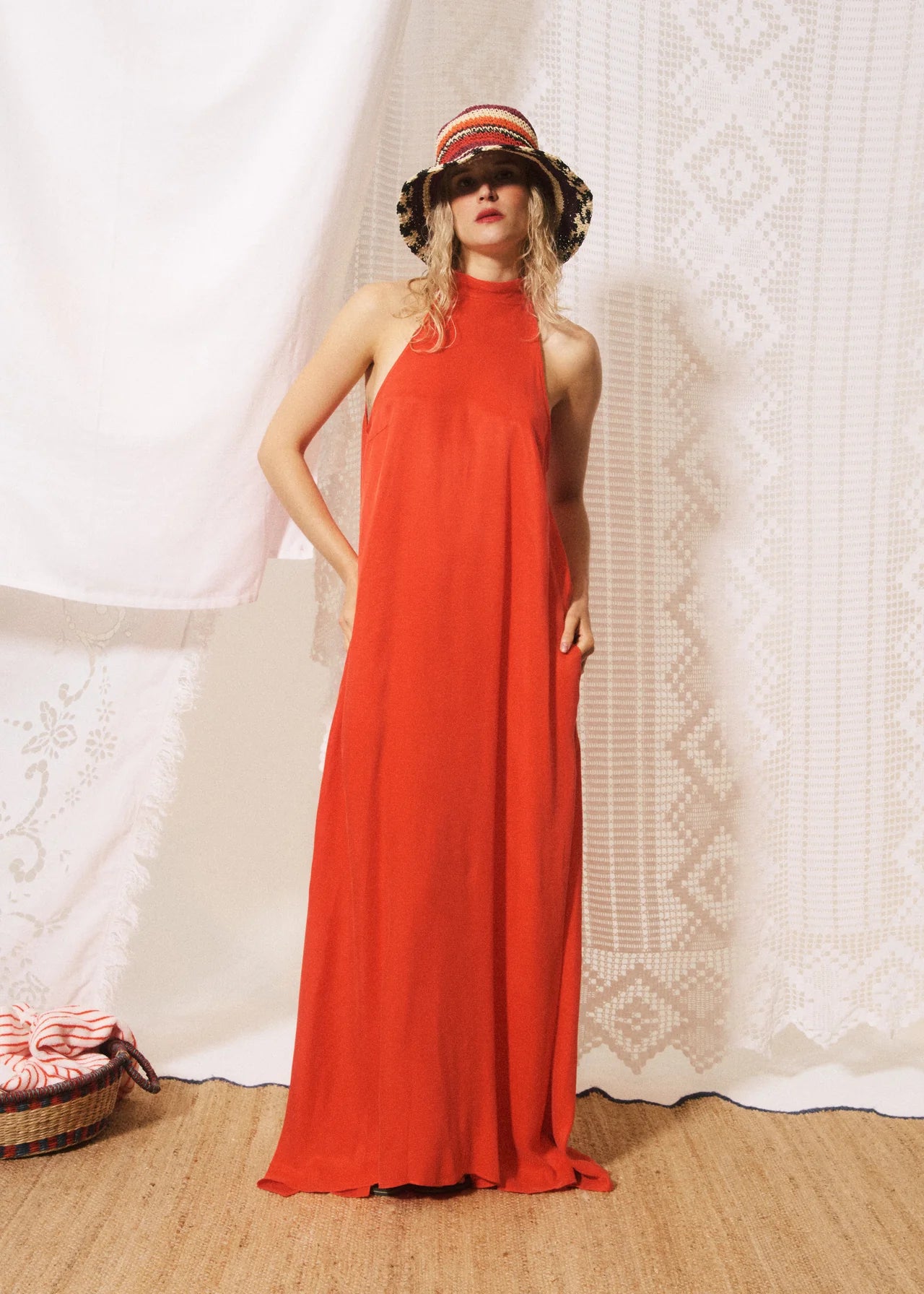 Castello Dress Coral