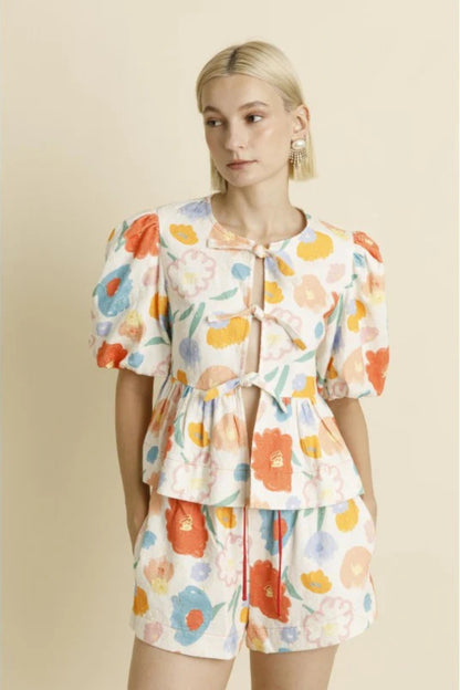 Ties Two Piece Set Floral