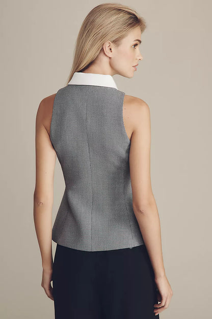 Nikki Vest Black White