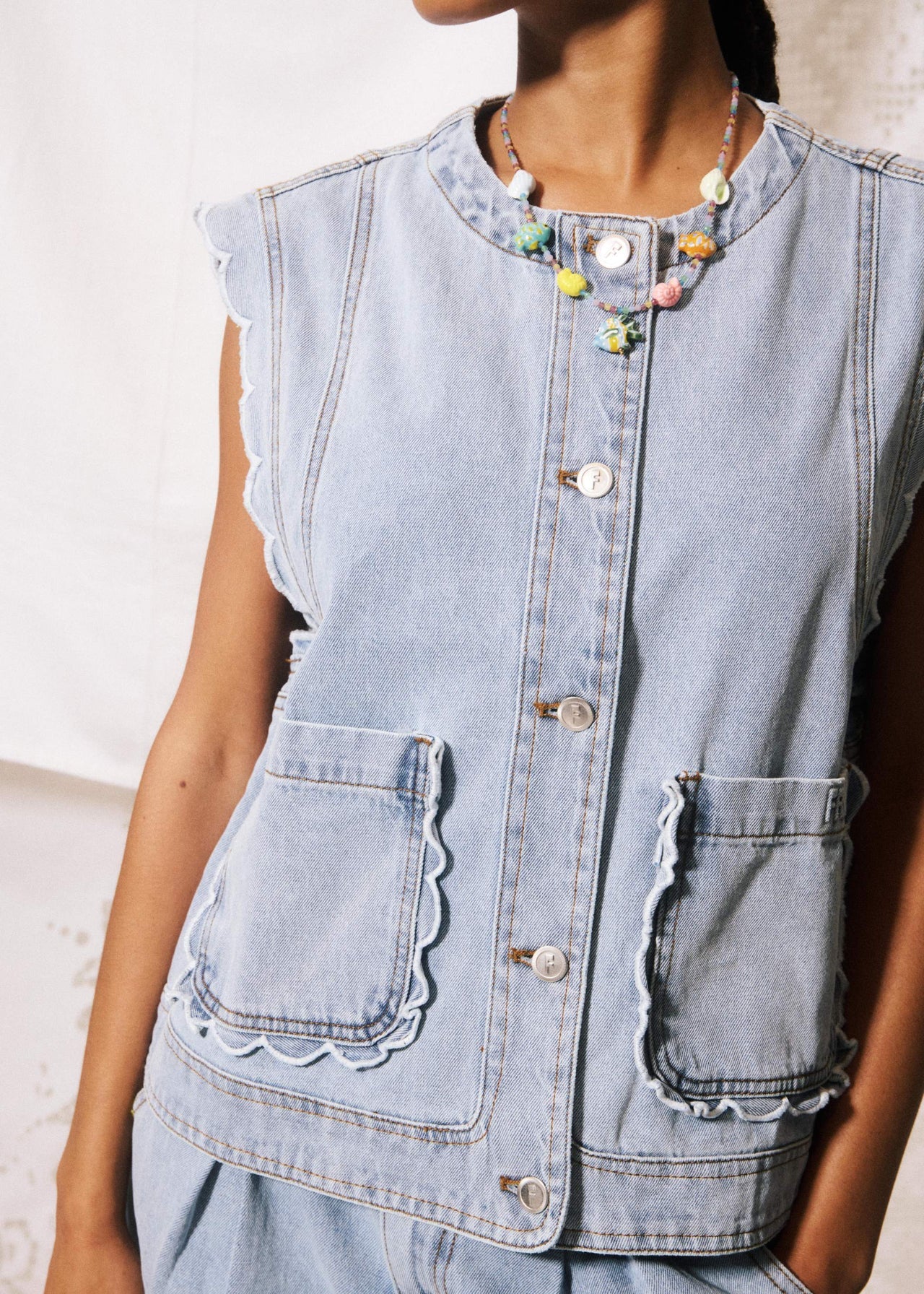 Gaspare Two Piece Set Denim