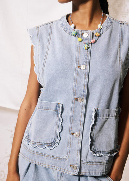 Gaspare Two Piece Set Denim