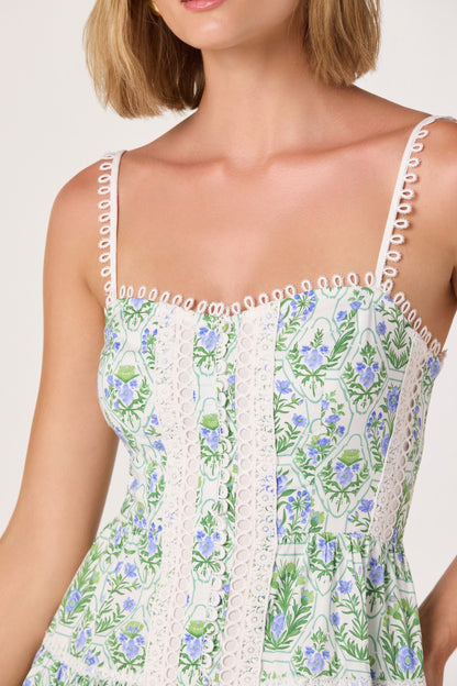 Skye Dress Blue Green
