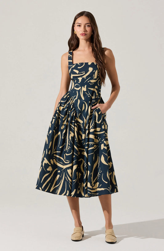 Vinya Dress Navy
