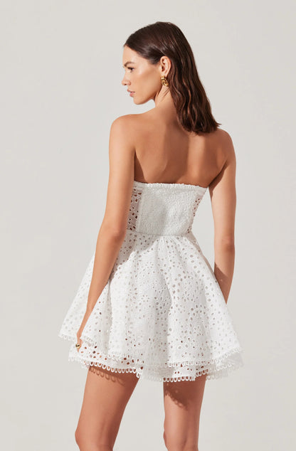 Deasia Dress White