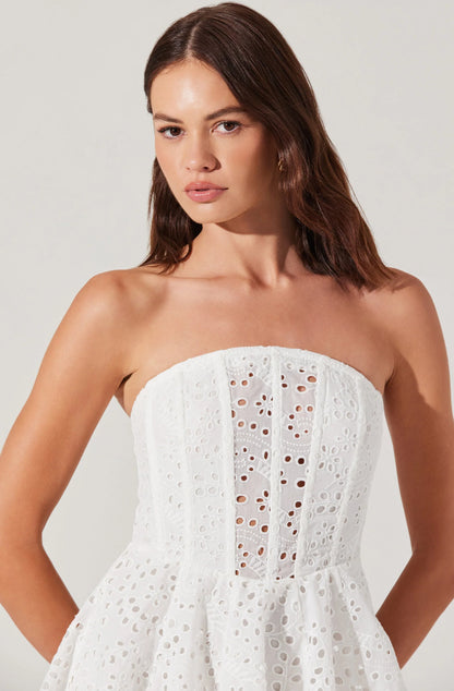 Deasia Dress White