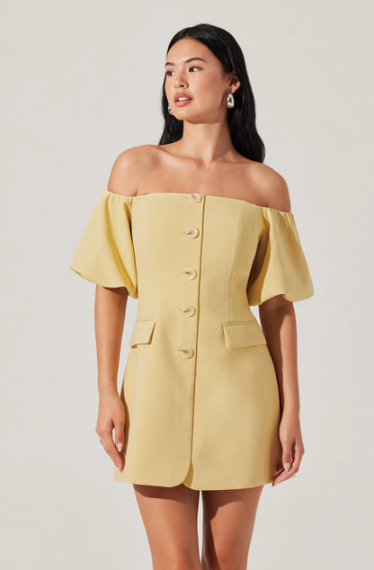 Biviana Dress Butter Yellow
