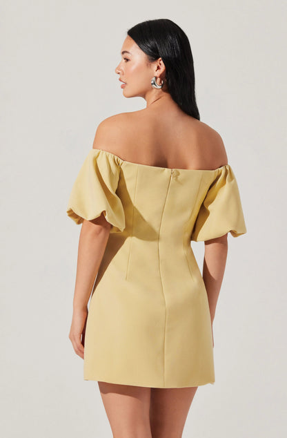 Biviana Dress Butter Yellow