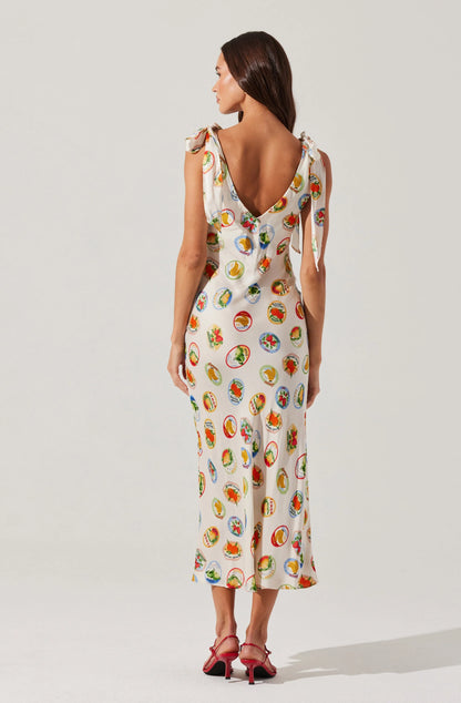 Allexina Dress Ivory Fruit