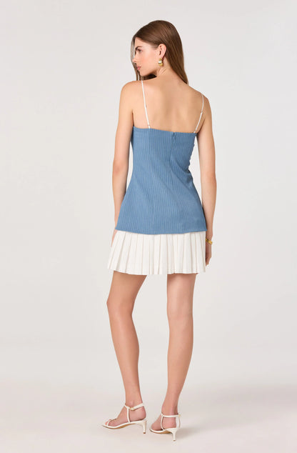 Amren Dress Blue White