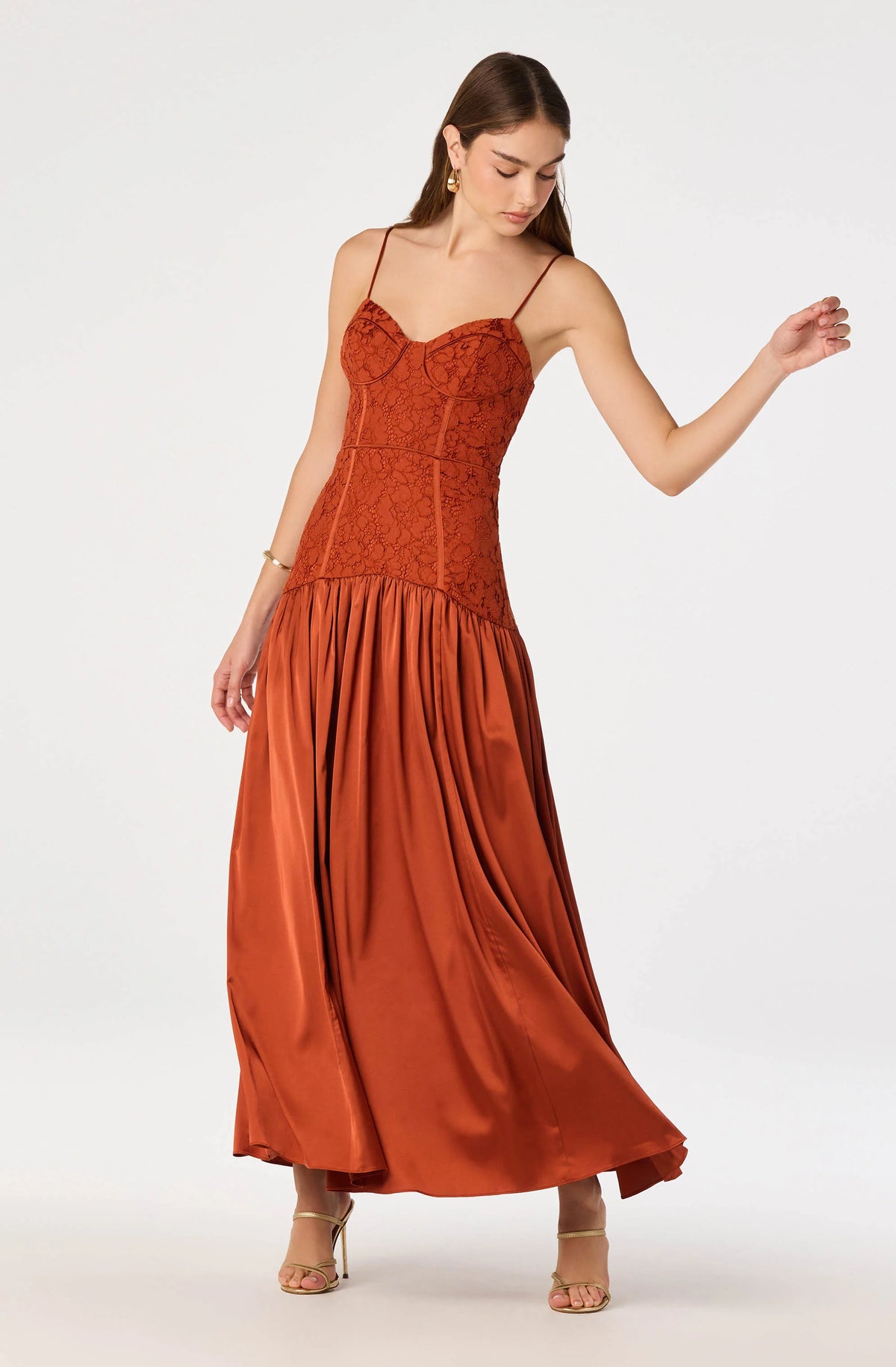 Kaylani Dress Rust