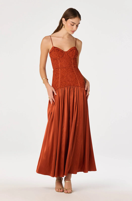 Kaylani Dress Rust