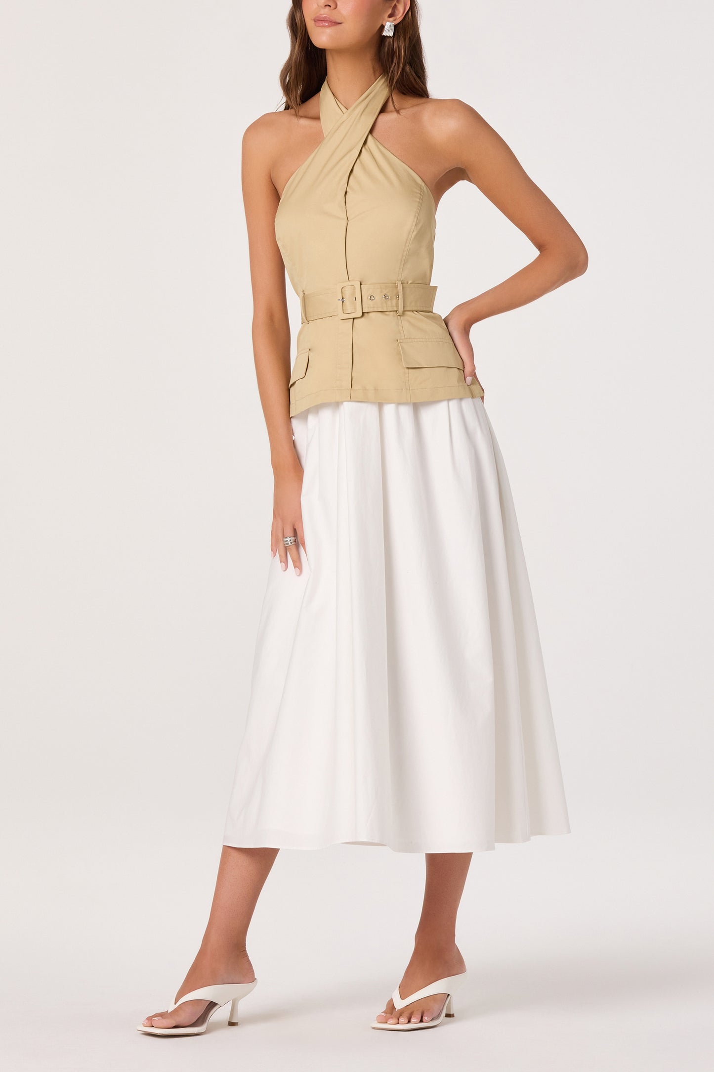 Aleda Dress Khaki