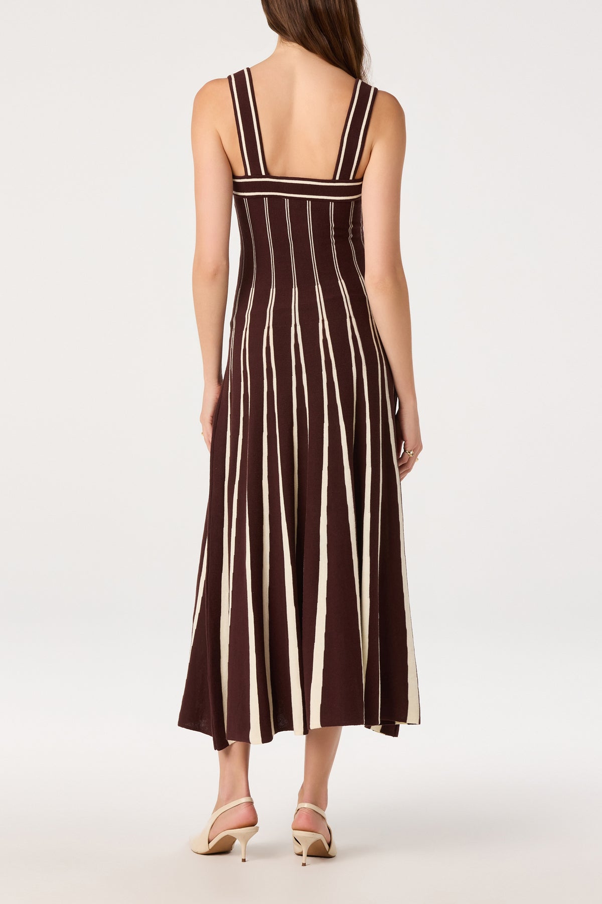 Marlen Dress Brown Cream