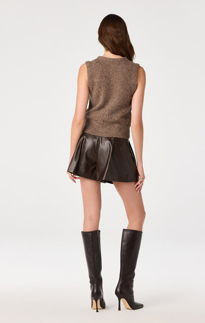 Eira Sweater Vest Mocha