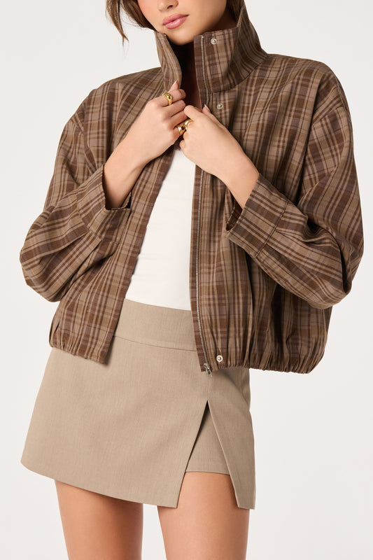 Cooper Jacket Brown Plaid