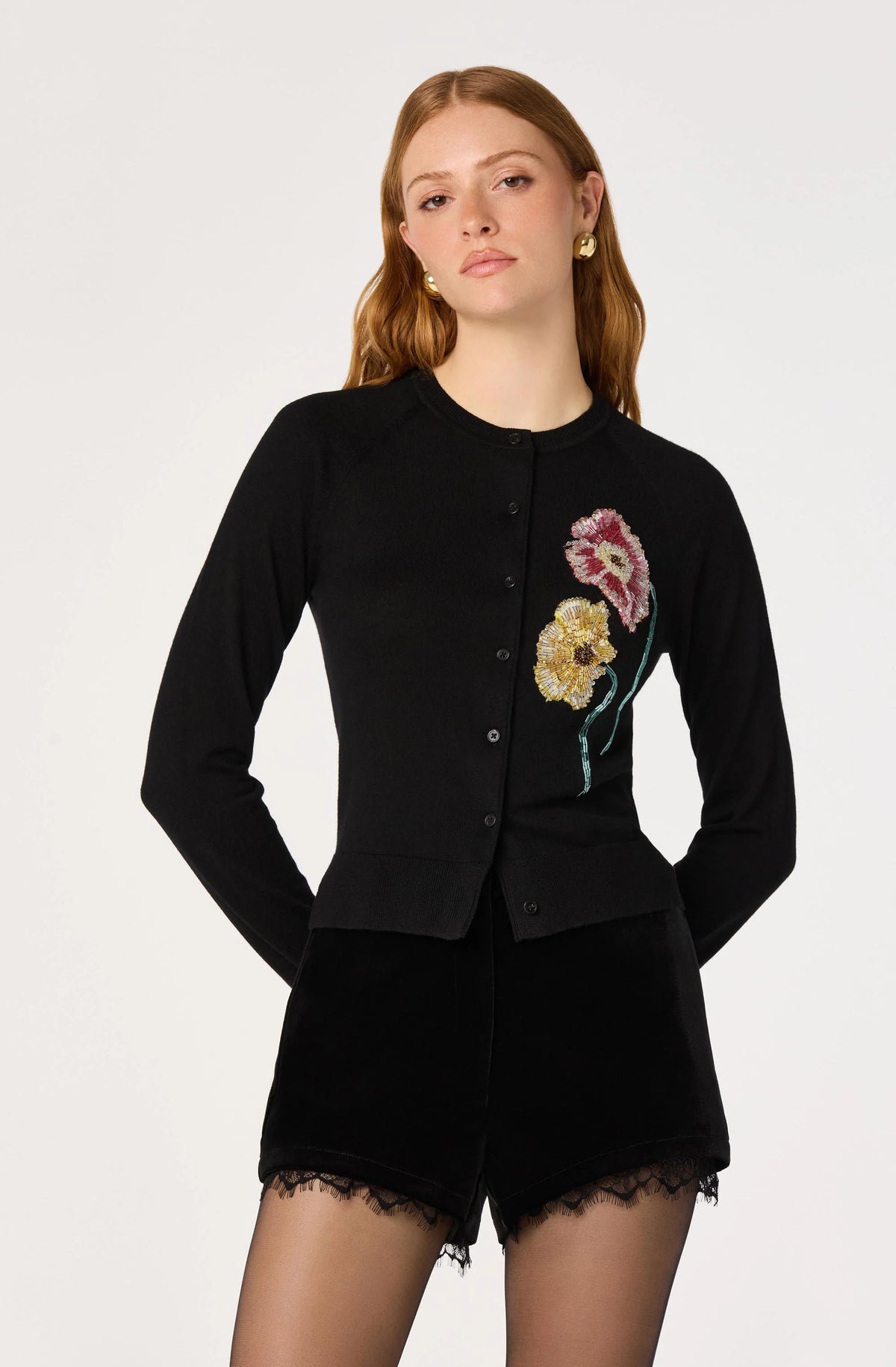 Alecia Cardigan Black