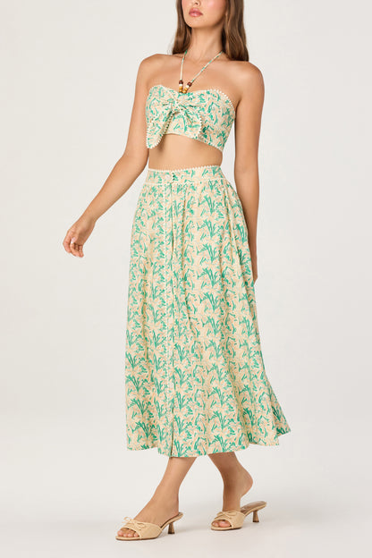 Keesha Two Piece Set Pink Green