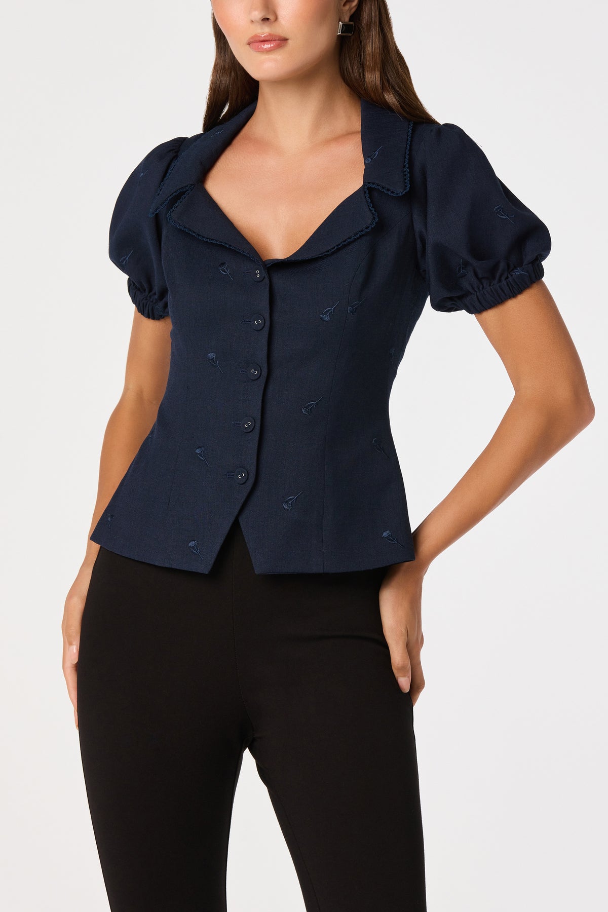 Anne Top Navy