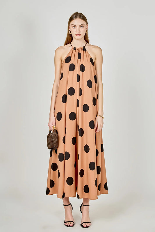 Polka Maxi Dress