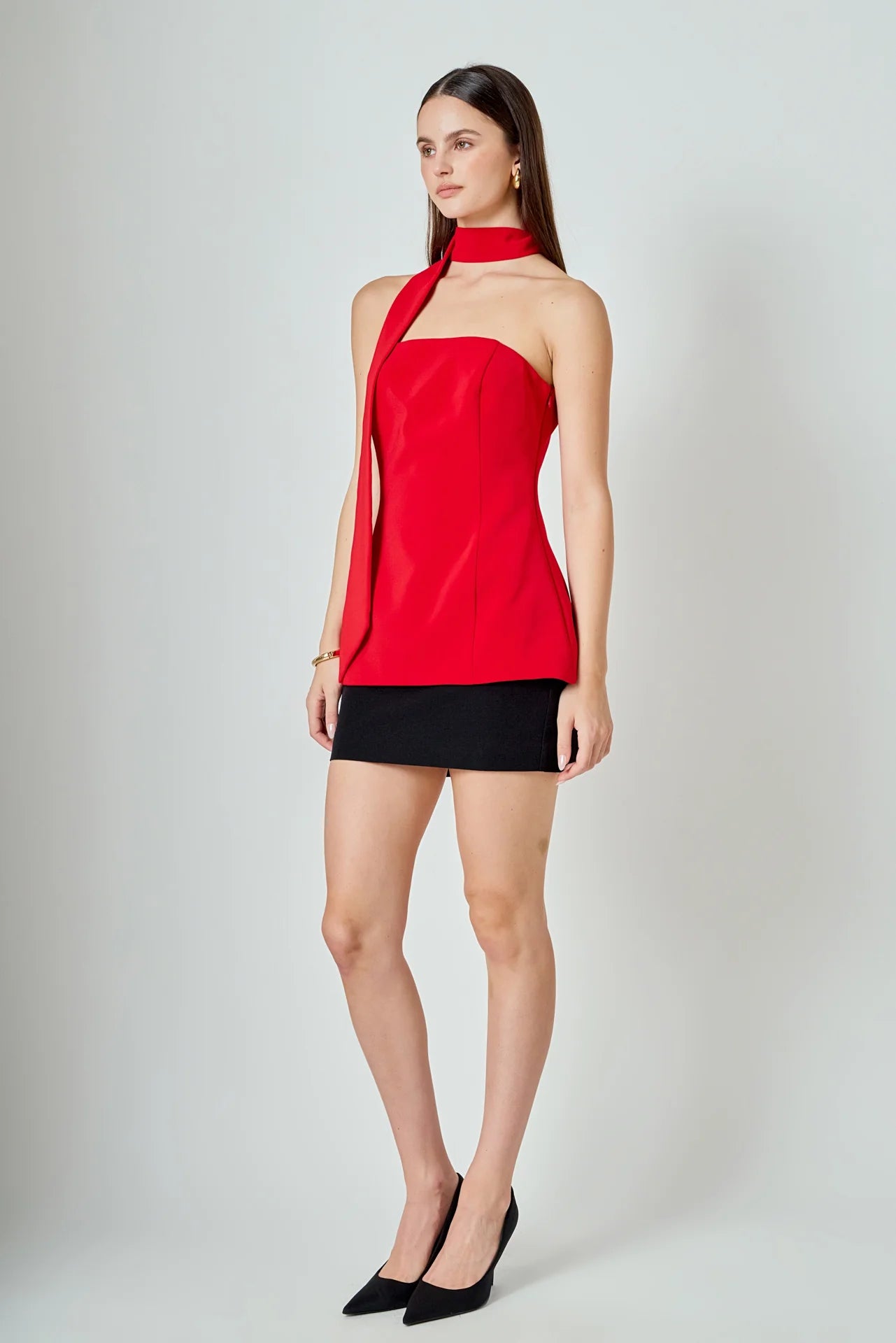 Aline Top Red
