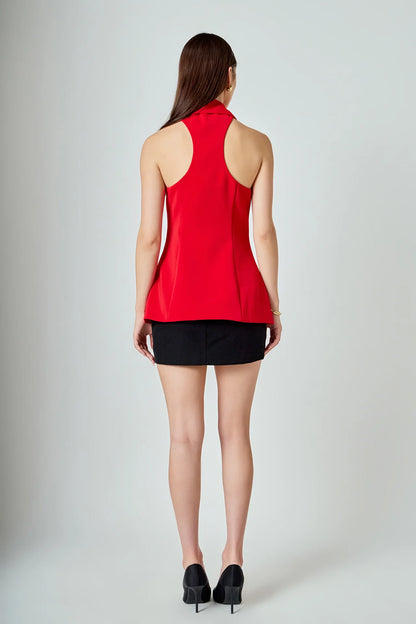 Aline Top Red