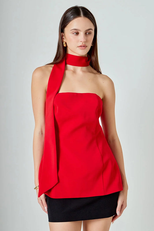 Aline Top Red