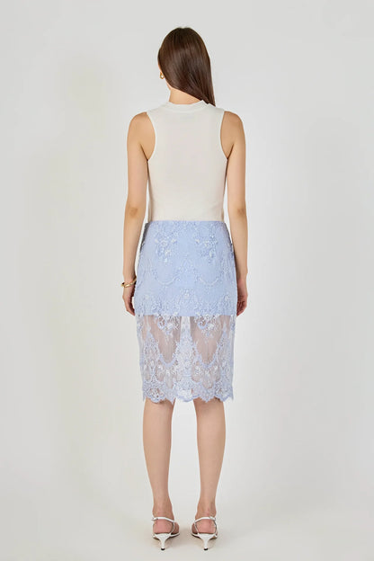 Aladia Skirt Powder Blue