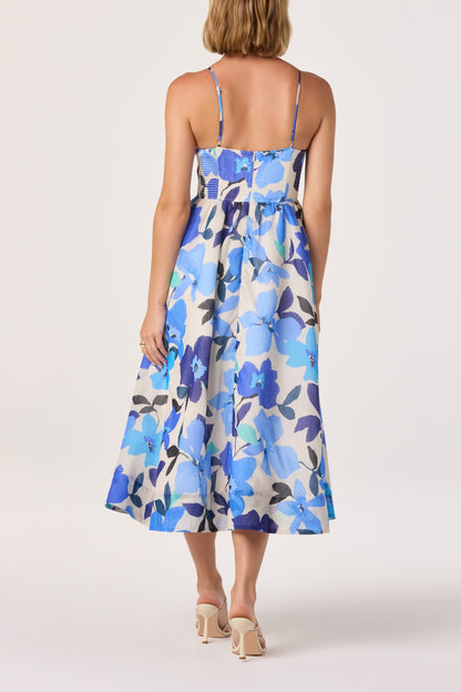 Janna Dress Blue Floral