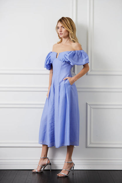 Malibu Midi Dress Blue