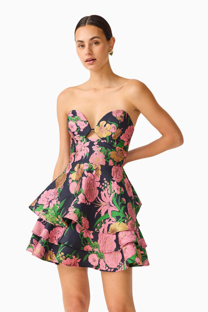 Eclore Mini Dress Pink Multi