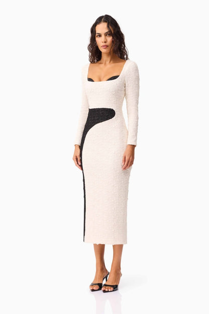Paloma Dress Black Ivory