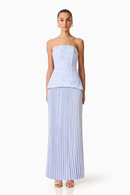Lacy Maxi Dress Powder Blue