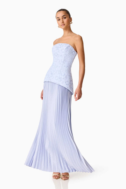 Lacy Maxi Dress Powder Blue