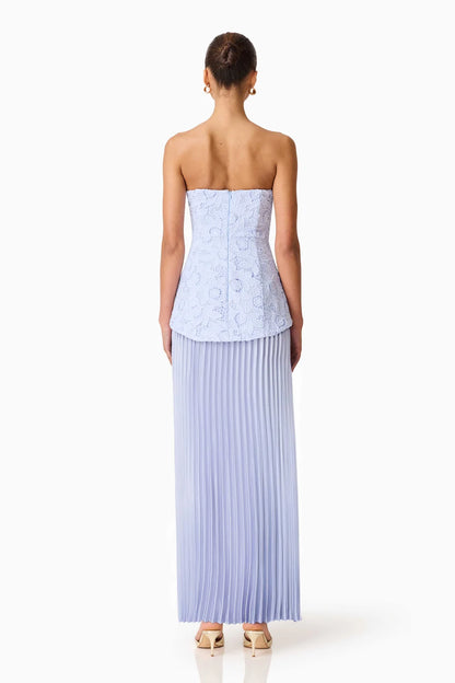 Lacy Maxi Dress Powder Blue