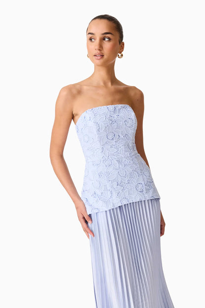 Lacy Maxi Dress Powder Blue