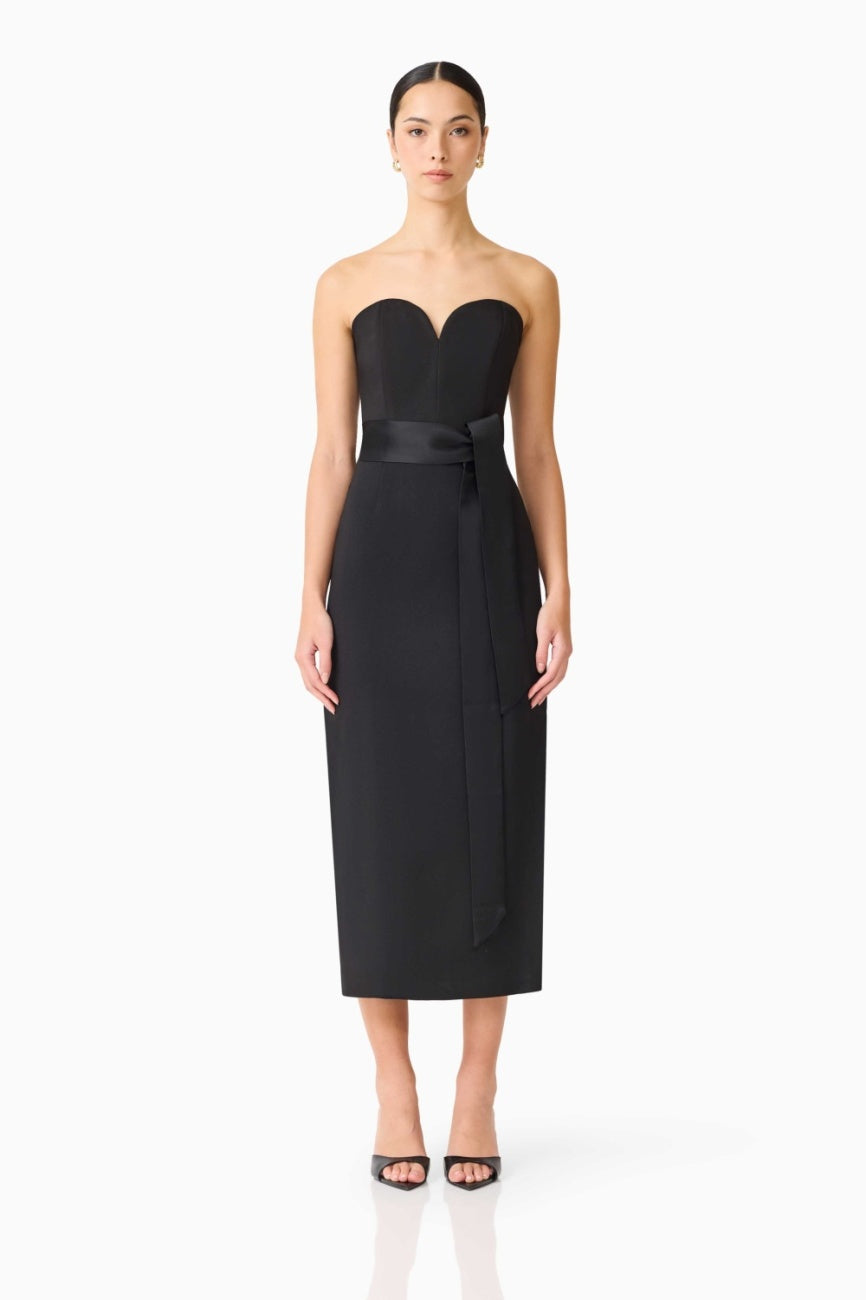 Cara Midi Dress Black