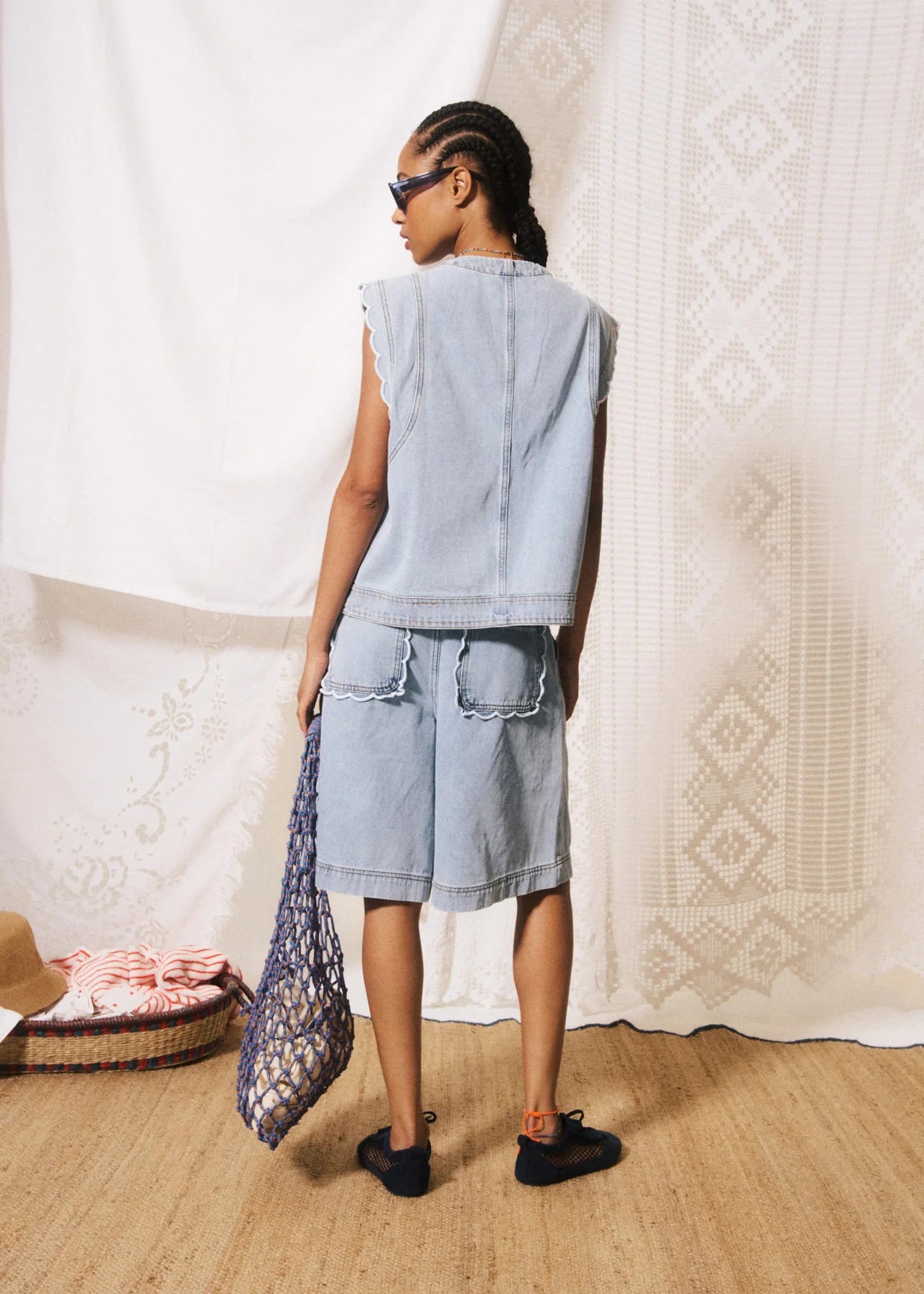 Gaspare Two Piece Set Denim