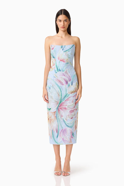 Priselle Midi Dress Floral Multi