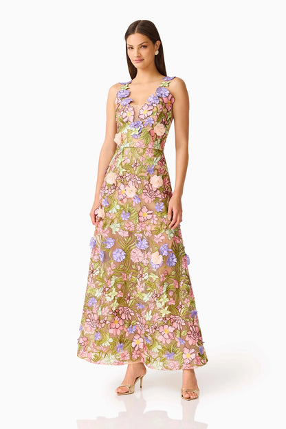 Fiora Maxi Dress Floral