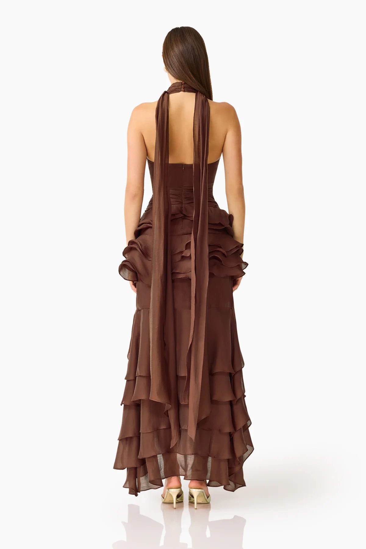 Rosera Maxi Dress Brown