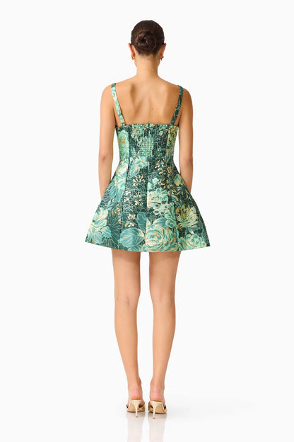 Meliora Mini Dress Green Multi
