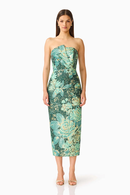 Meliora Midi Dress Green Multi